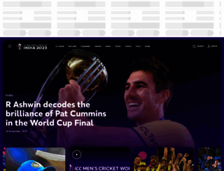 cricketworldcup.com screenshot