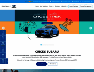 crickssubaru.com.au screenshot