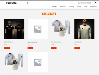 cricsale.com screenshot