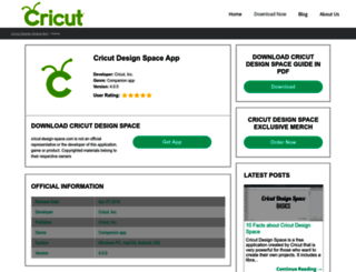 cricut-design-space.com screenshot