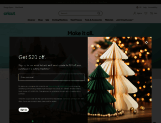 cricutmachine.com screenshot