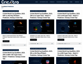 cricxtra.com screenshot
