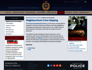 crimemapping.edmontonpolice.ca screenshot