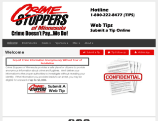 crimestoppersmn.org screenshot