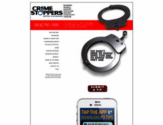 crimestoppersrichmondvirginia.com screenshot