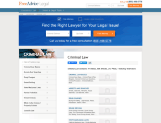 criminal-law.freeadvice.com screenshot