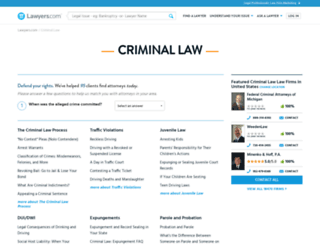criminal.lawyers.com screenshot