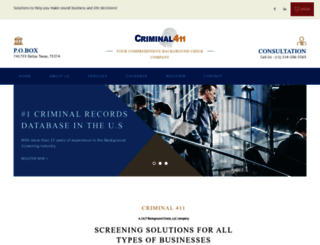 criminal411.com screenshot