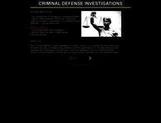 criminaldefenseinvestigations.com screenshot