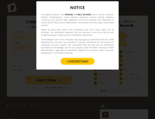criminalpages.com screenshot