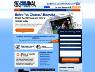 criminalscreening.com screenshot
