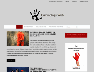 criminologyweb.com screenshot