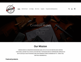 crimsonhides.com screenshot