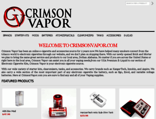 crimsonvapor.com screenshot