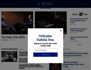 crisismagazine.com screenshot