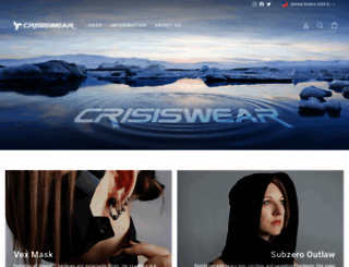 crisiswear.com screenshot