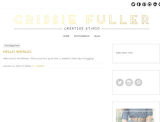crissiefuller.com screenshot