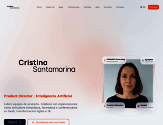 cristinasantamarina.com screenshot