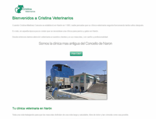 cristinaveterinarios.com screenshot