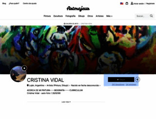 cristinavidal.com screenshot