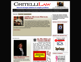 critellilaw.com screenshot