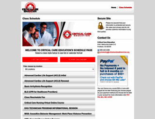 criticalcarehealthservices.enrollware.com screenshot