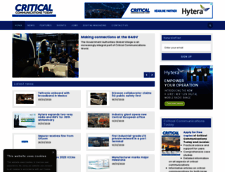 criticalcomms.com screenshot