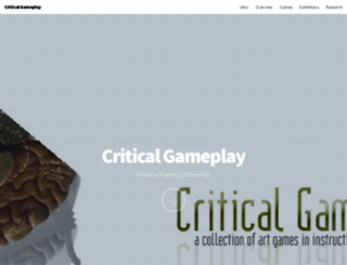 criticalgameplay.com screenshot