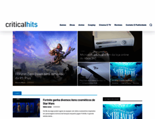 criticalhits.com.br screenshot