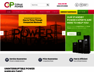 criticalpowersupplies.co.uk screenshot