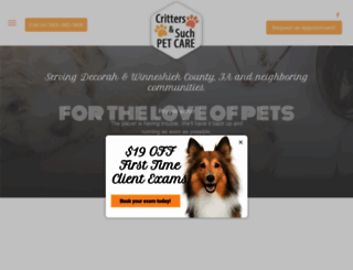critterspetcare.com screenshot