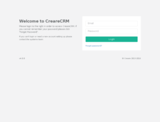 crm.creare.co.uk screenshot