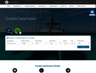 croatia-catamaran.com screenshot