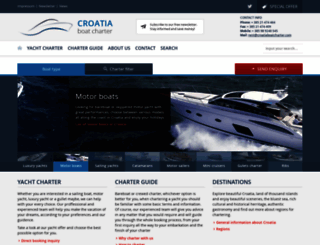 croatiaboatcharter.com screenshot