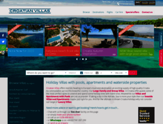 croatianvillas.com screenshot
