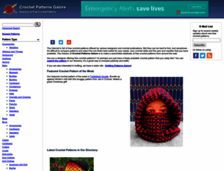 crochetpatternsgalore.com screenshot
