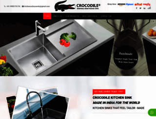 crocodilesinks.com screenshot