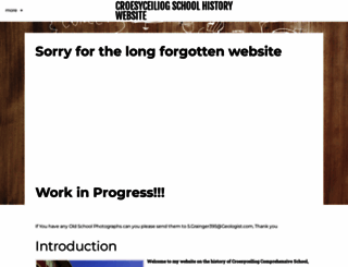 croesyceiliogschoolhistory.weebly.com screenshot