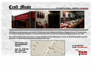 croftmusic.com screenshot