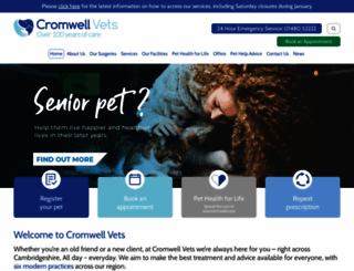 cromwellvets.co.uk screenshot