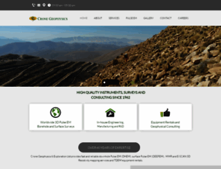 cronegeophysics.com screenshot