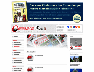 cronenberger-woche.de screenshot