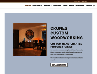 cronescustomwoodworking.com screenshot