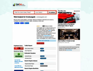 cronicasgeek.com.cutestat.com screenshot