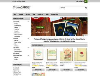 cronincards.com screenshot