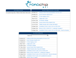 cronochip.racetecresults.com screenshot