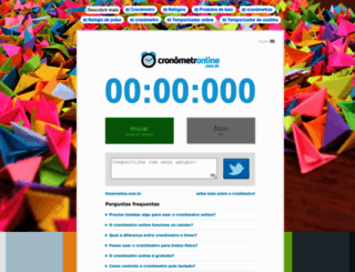 cronometronline.com.br screenshot