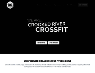 crookedrivercrossfit.com screenshot