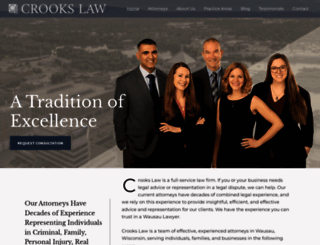 crooks-law.com screenshot