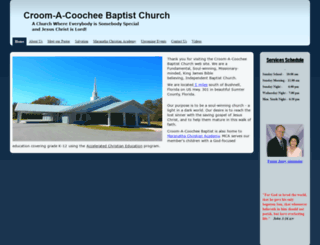 croombaptistchurch.org screenshot